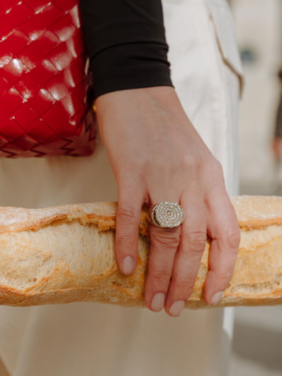 Joule Diamond Mine ring on model